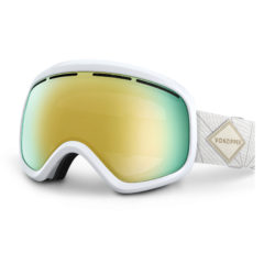 Women's Von Zipper Goggles - Von Zipper Skylab Goggles. White Gloss - Gold Chrome